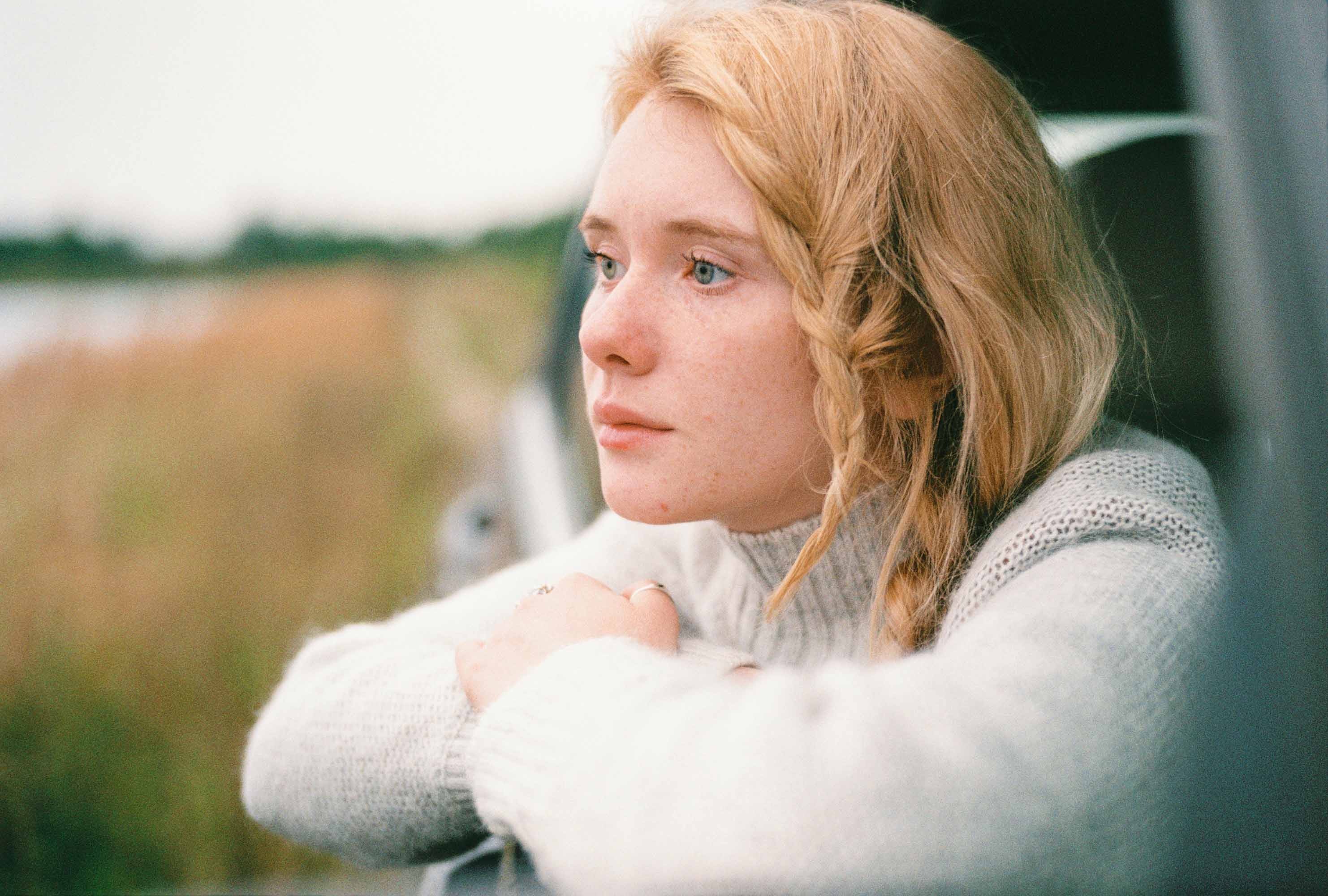 girl looking sad